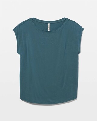 Short Sleeve Boat Neck Top click to view larger image.