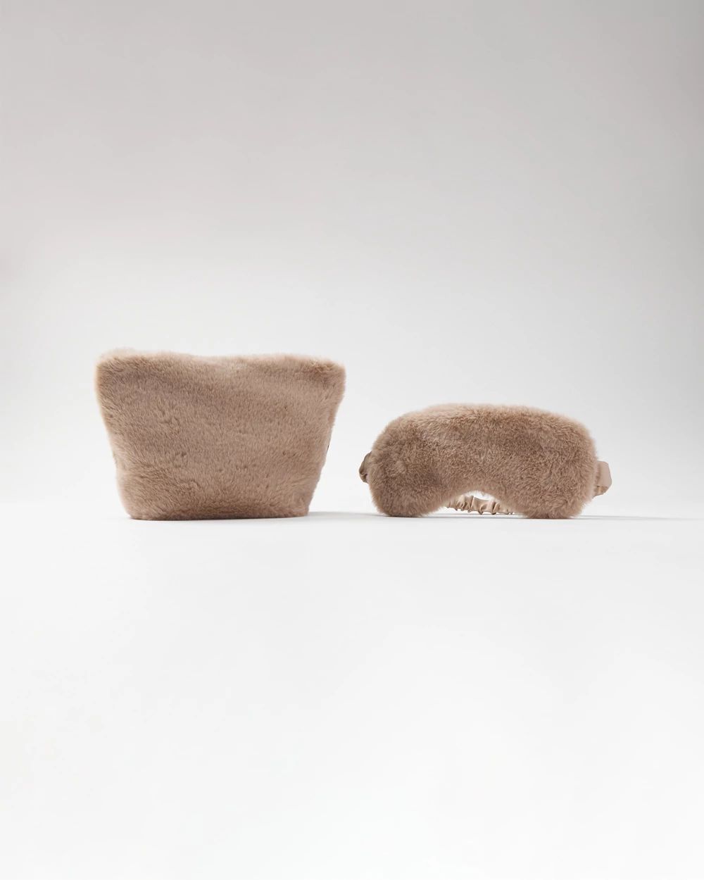Faux Fur Eyemask + Pouch Set click to view larger image.