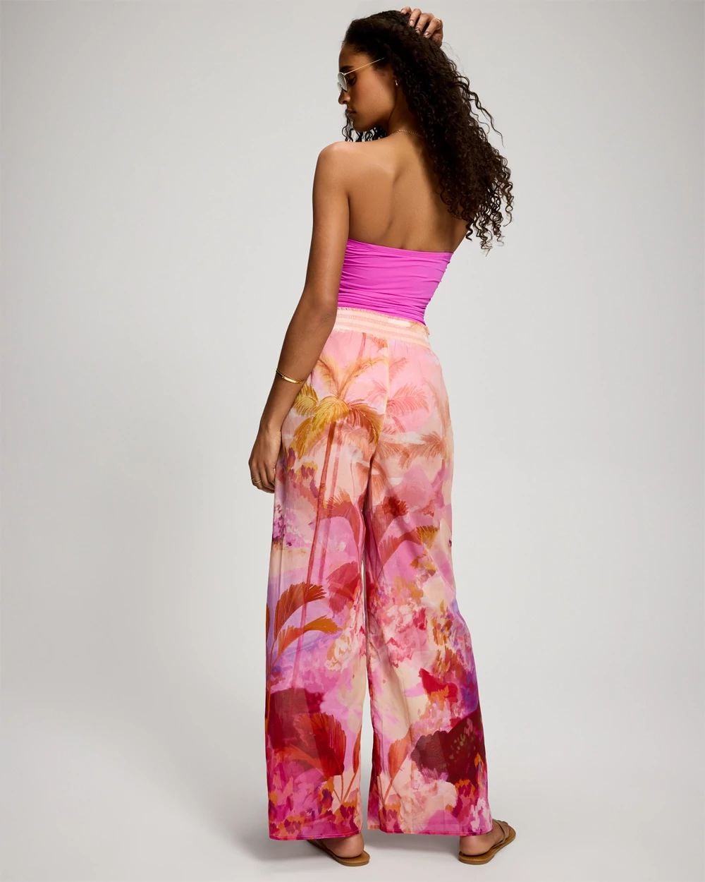 Soma Swim Cotton Voile Wide Leg Relaxed Pants