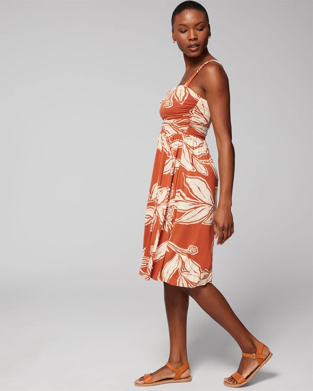 Soft Jersey Rouched Short Bra Dress