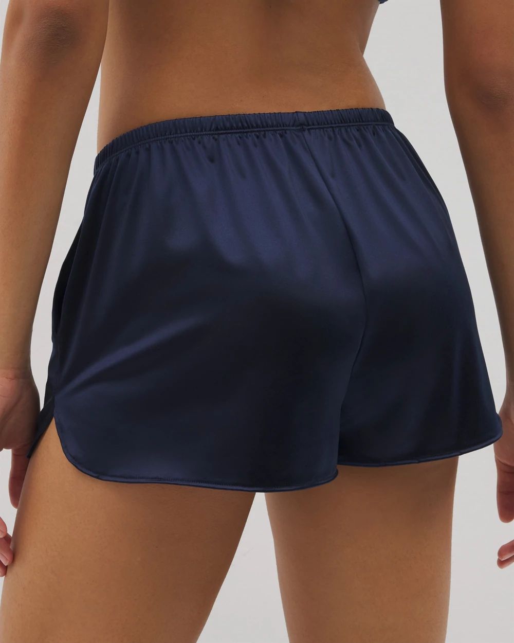 Stretch Luster Knit Pajama Shorts