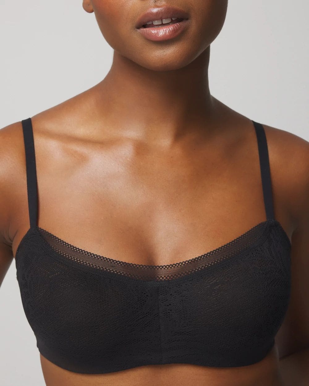 Soma Unlined Balconette Bra with Stretch Lace