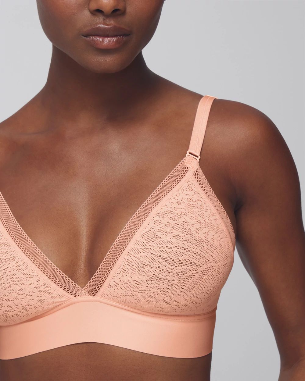 Triangle Bralette with Lace click to view larger image.