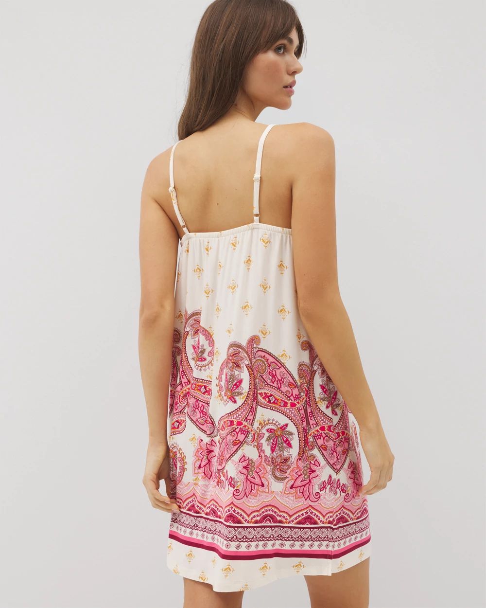 Cool Nights Smocked Neck Chemise