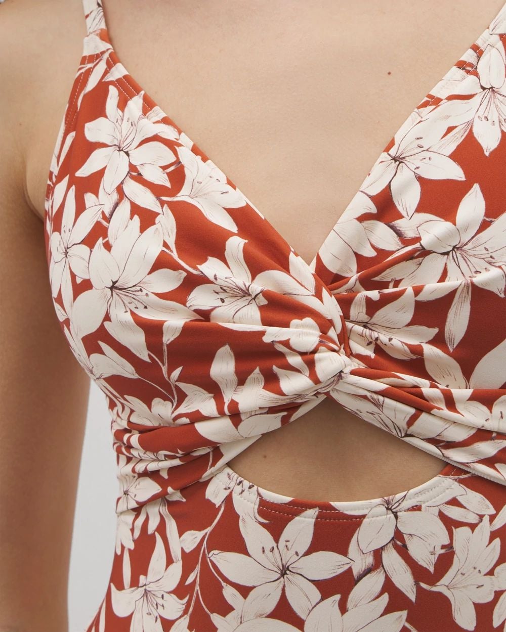 Soma Swim Twist-Front Keyhole One-Piece