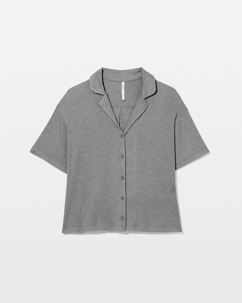 Relaxed Notch Collar Pajama Top click to view larger image.