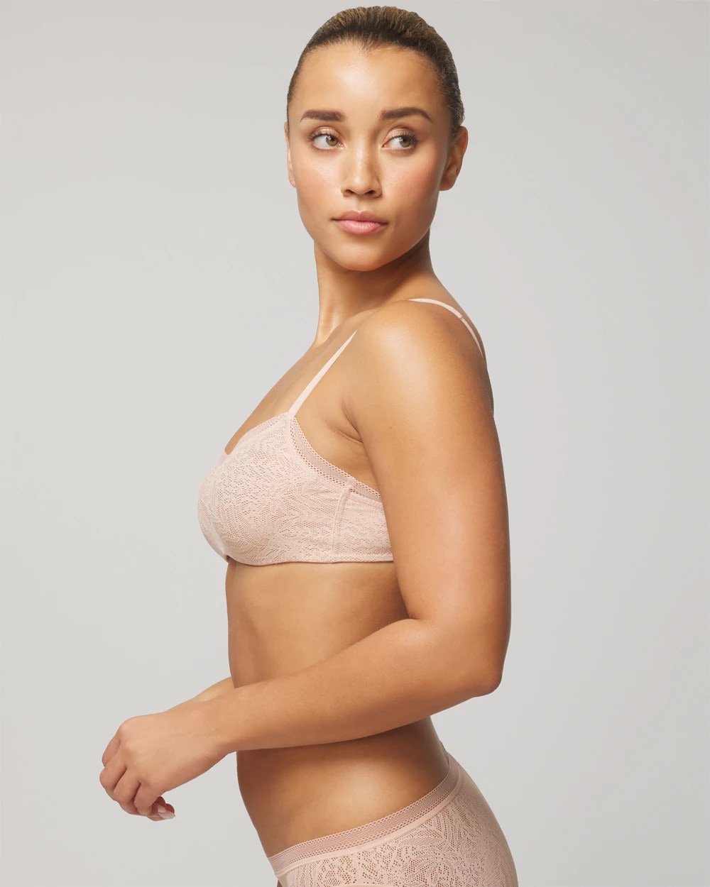 Soma Unlined Balconette Bra with Stretch Lace