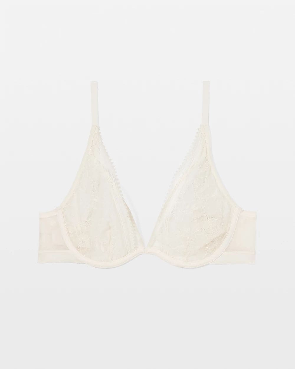 Soma Unlined Lace and Mesh Plunge Bra
