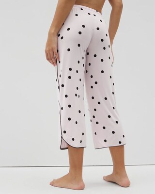 Piped Crop Pajama Pants click to view larger image.