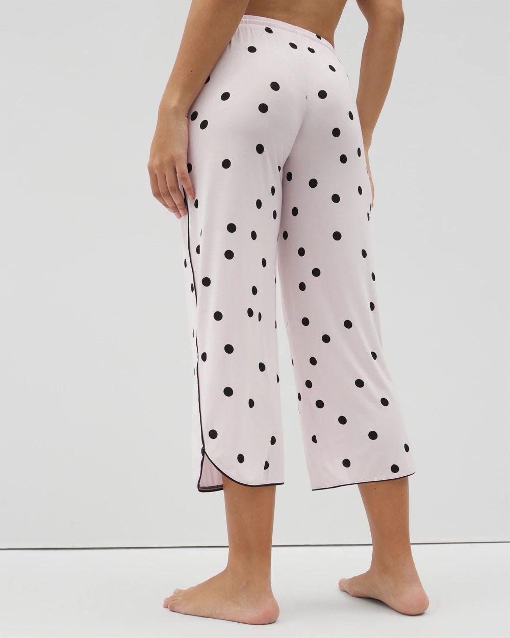 Cool Nights Piped Crop Pajama Pants