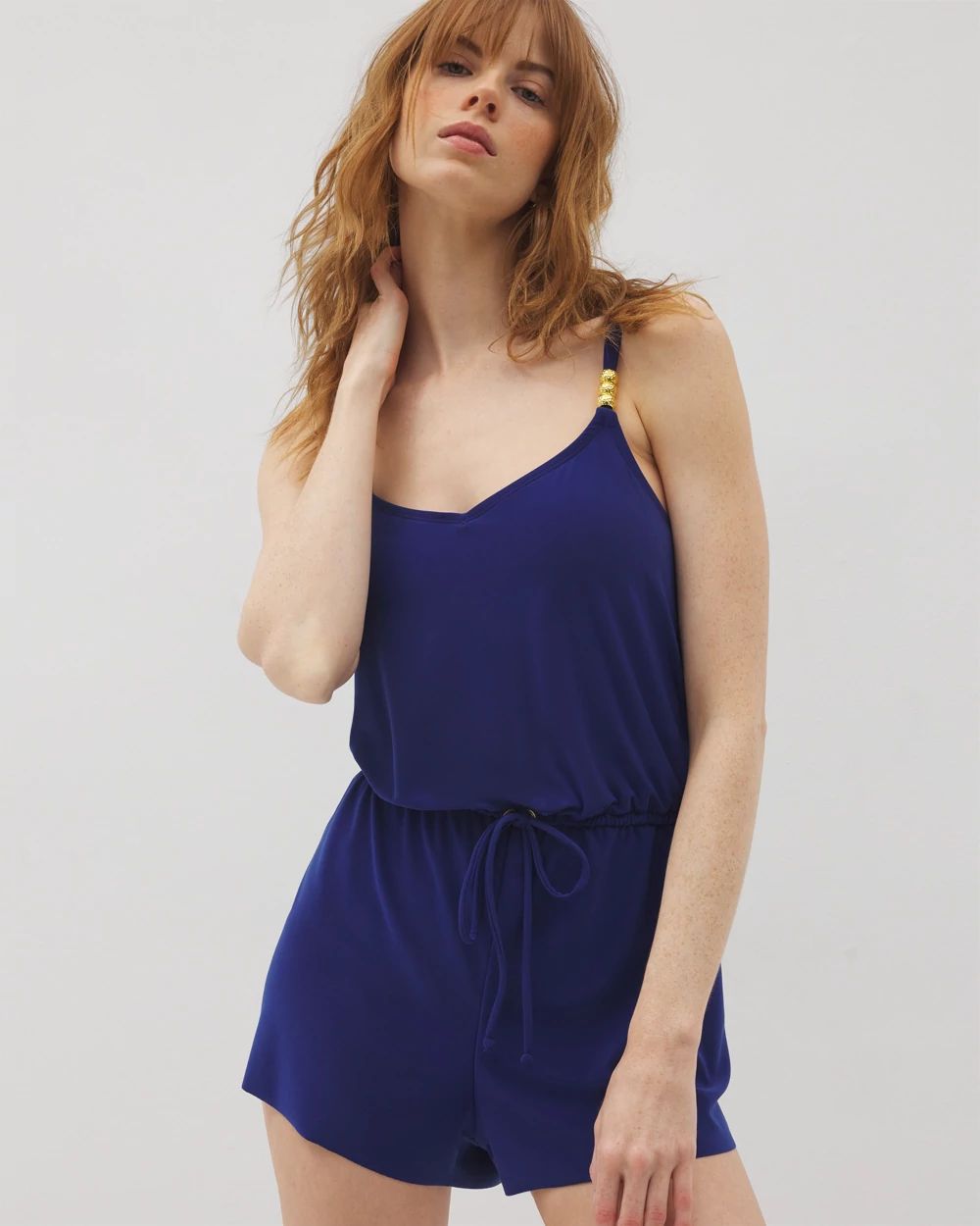 Beyond Control Solid Essentials Blouson Romper