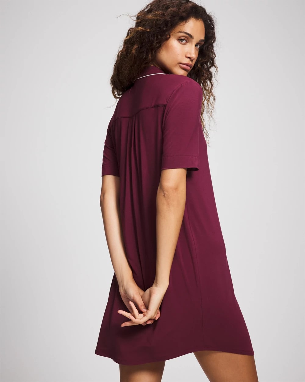 Button-Front Sleepshirt