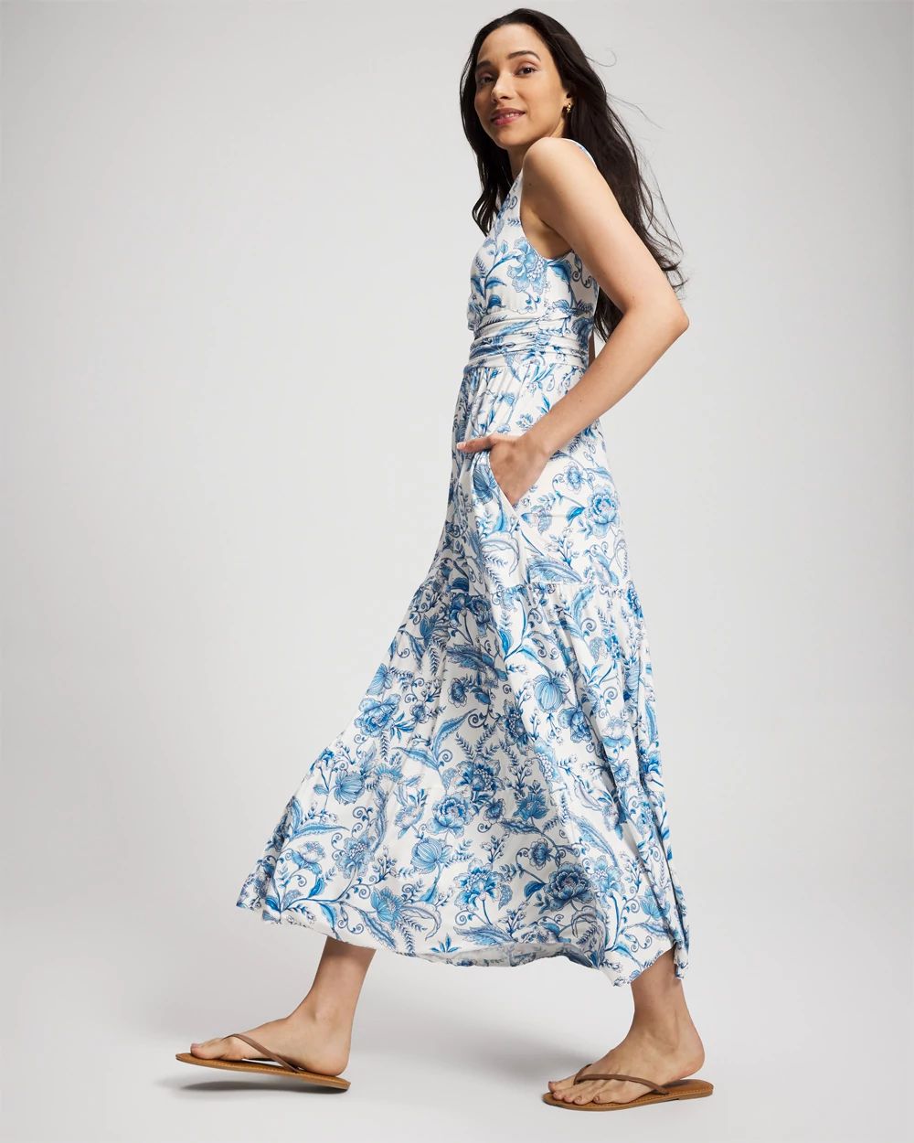 Goddess Tiered Maxi Dress click to view larger image.