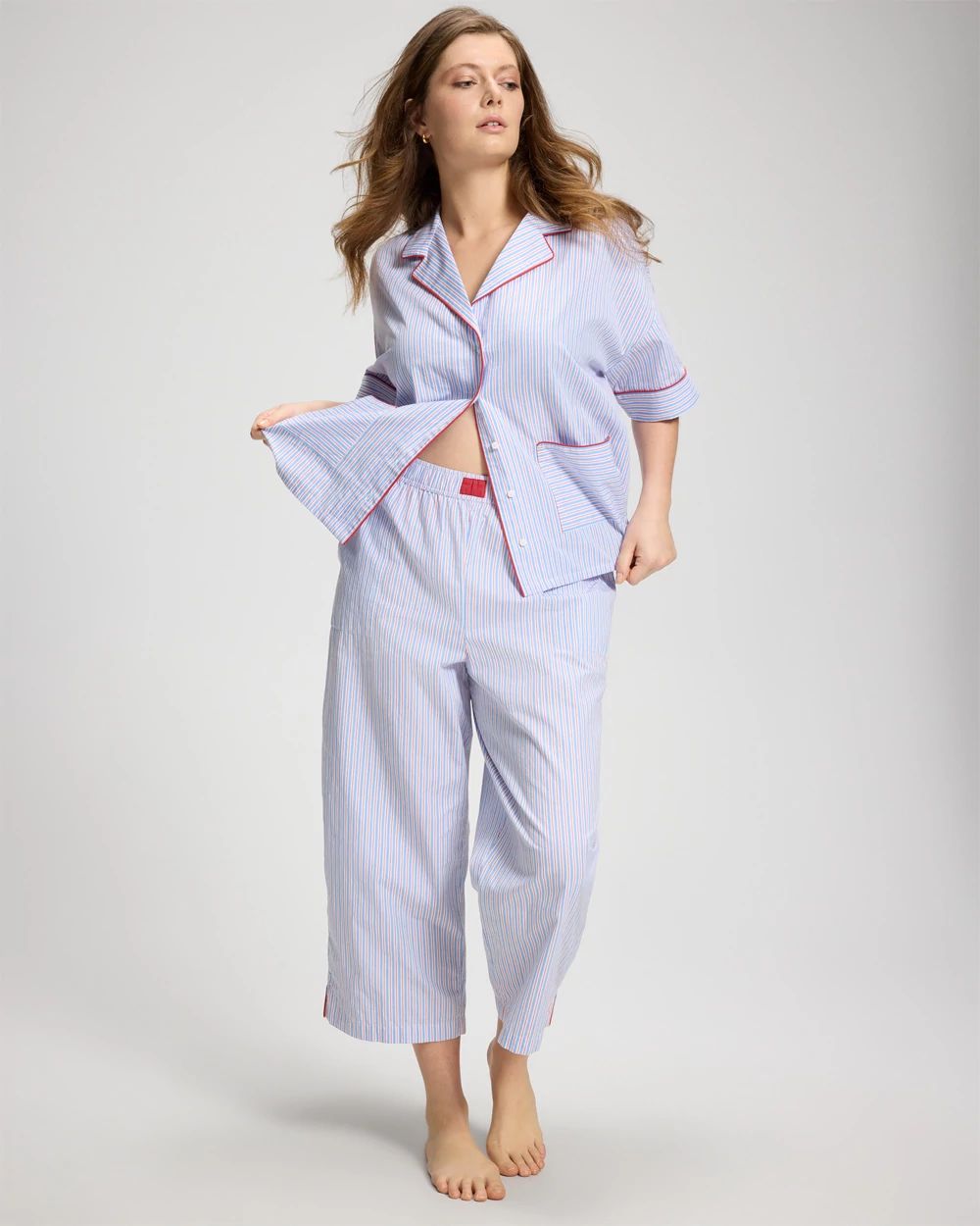 Cotton Poplin Pajama Pants