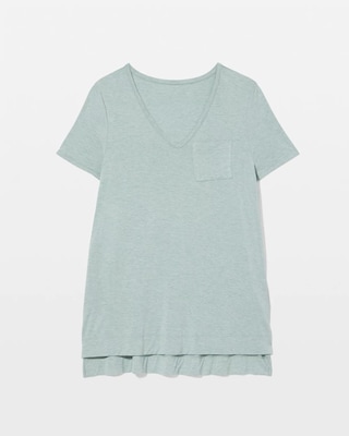 Short Sleeve Pajama Tunic Tee click to view larger image.