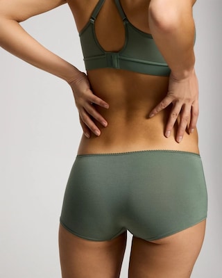 Boyshort Panty with Crochet Lace click to view larger image.