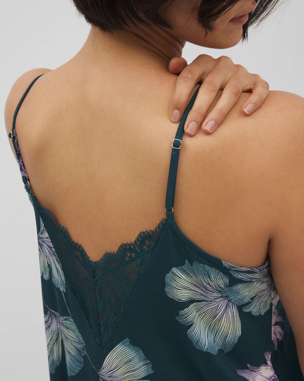 Lace Trim Pajama Cami click to view larger image.