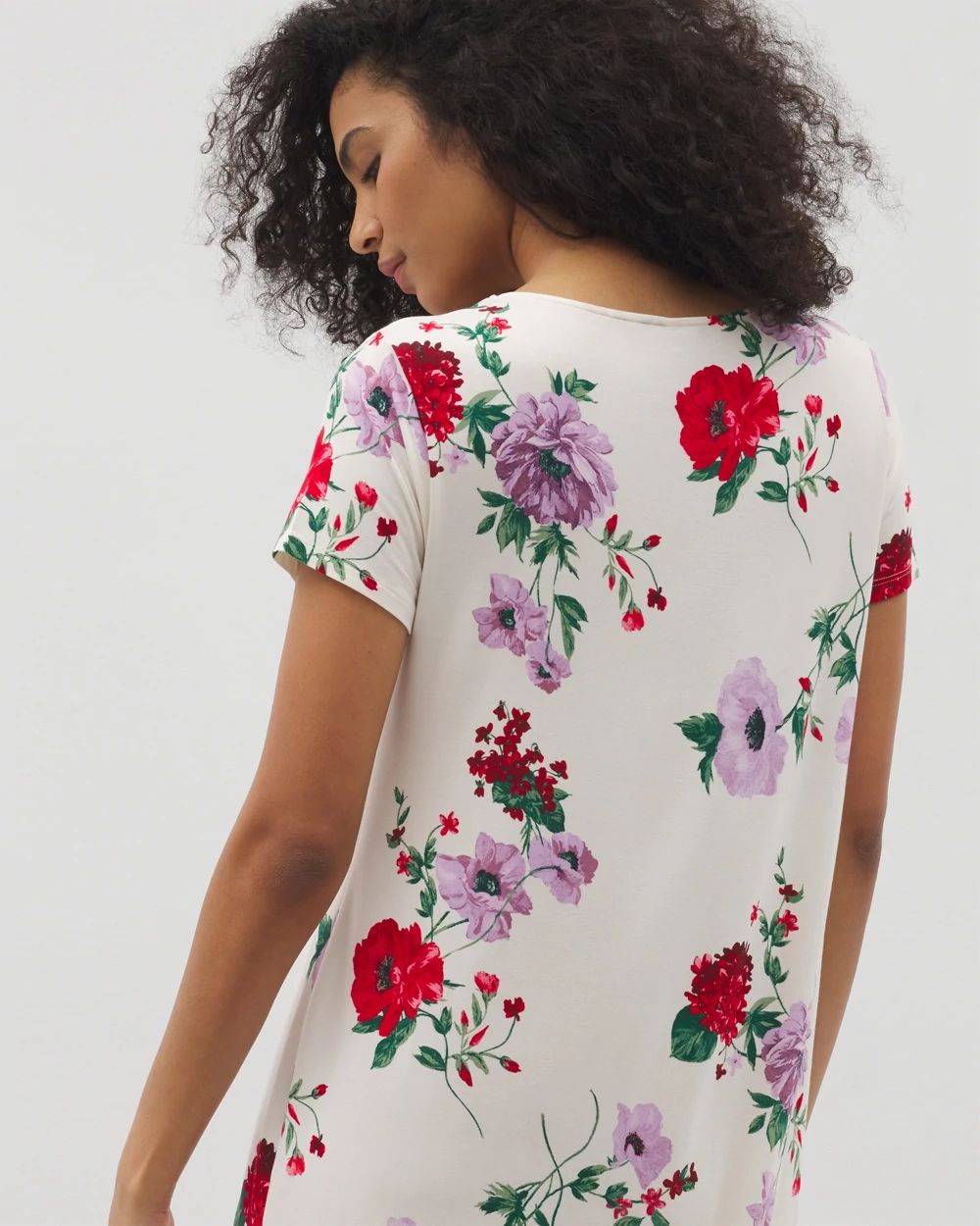 Cool Nights Short Sleeve Scoop Neck Sleepshirt