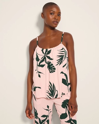 Shirred Neck Pajama Cami