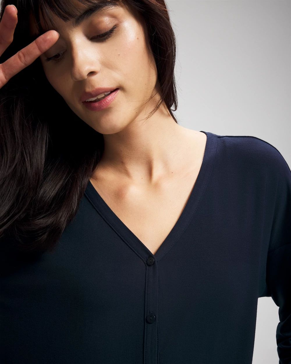 Cool Nights Button-Up Pajama Top