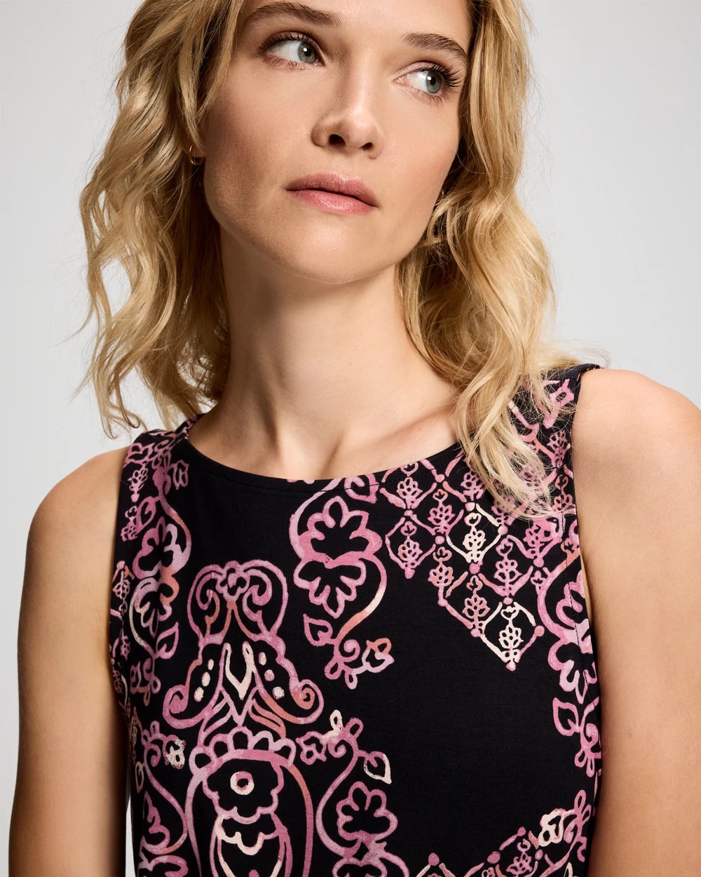 Relaxed High-Neck Pajama Tank