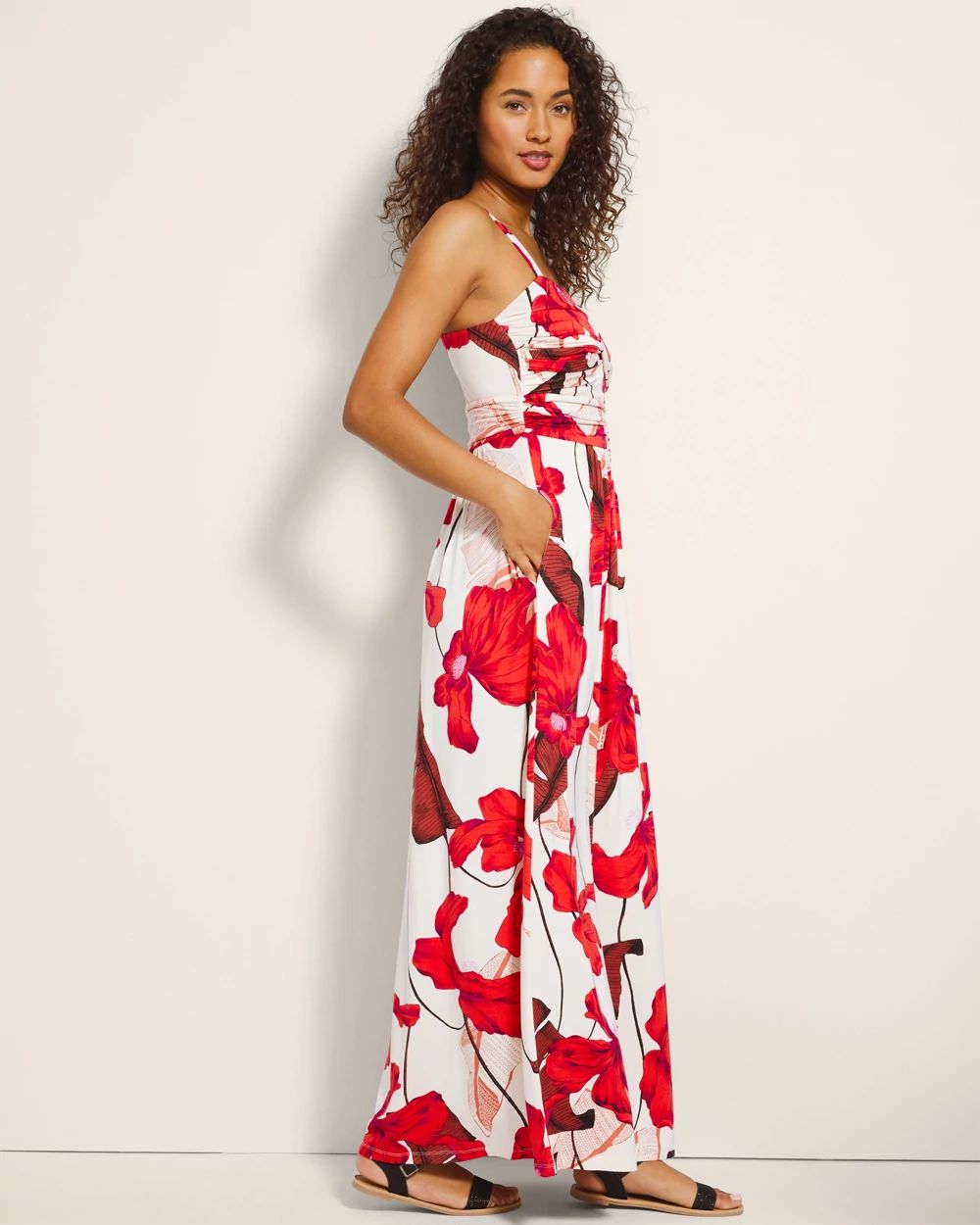 Twist Bodice Maxi Bra Dress