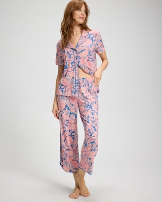 Piped Crop Pajama Pants
