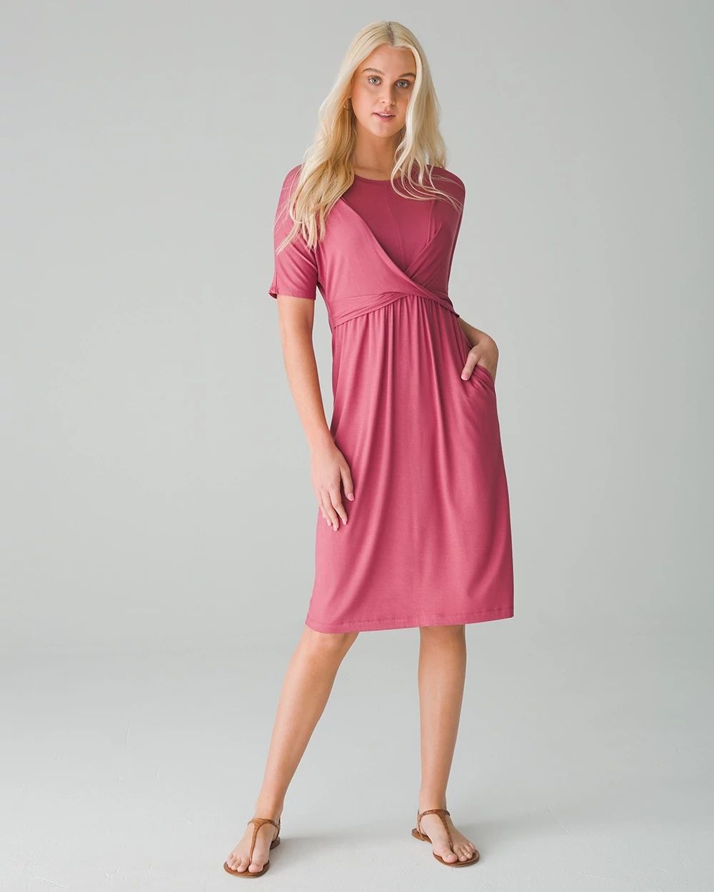 Twist-Front Dress
