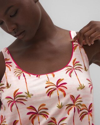 Pajama Tank With Piping click to view larger image.