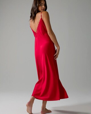 Satin & Lace Long Gown