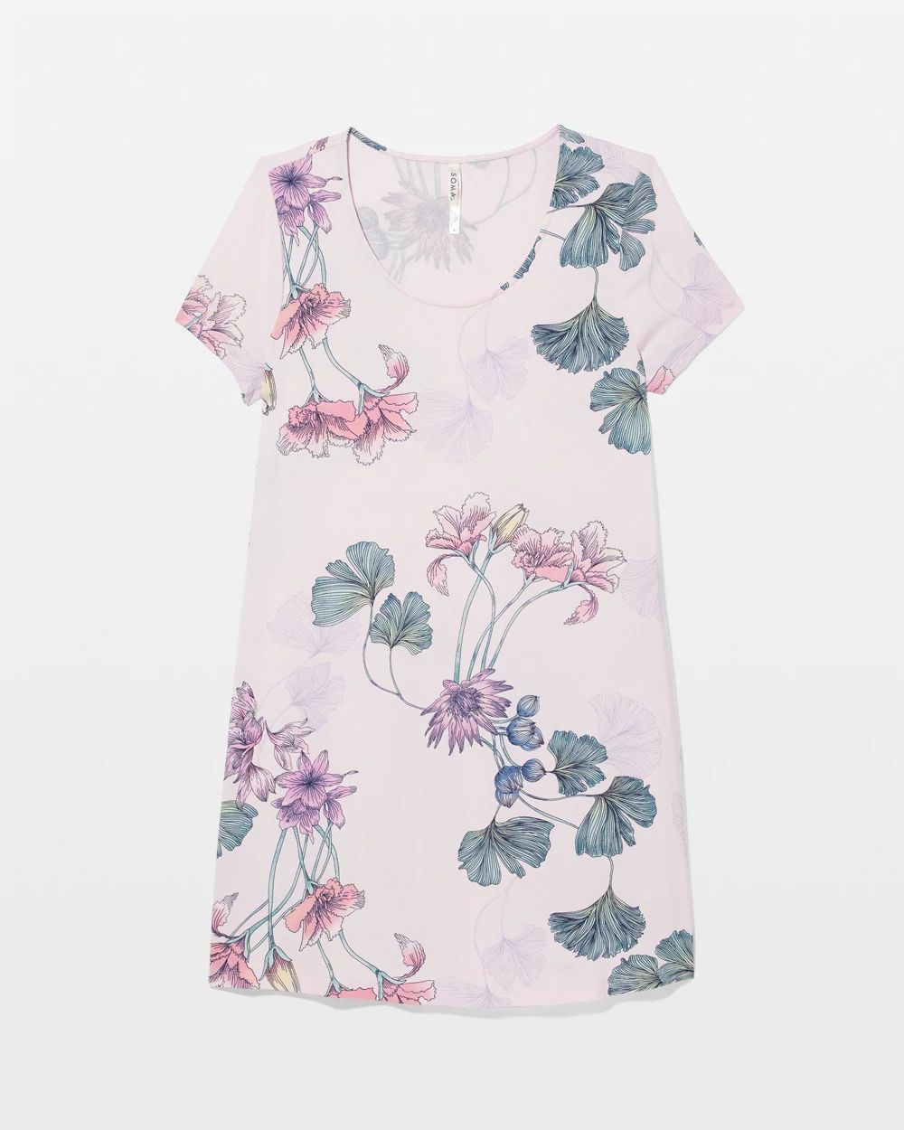 Cool Nights Short Sleeve Scoop Neck Sleepshirt