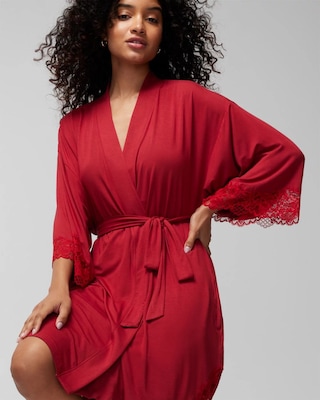 Lace Short Robe