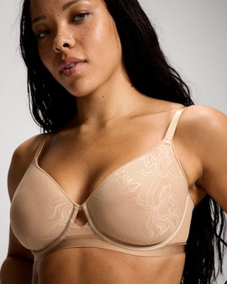 Lightly Lined Smooth Lace Perfect Coverage Bra click to view larger image.