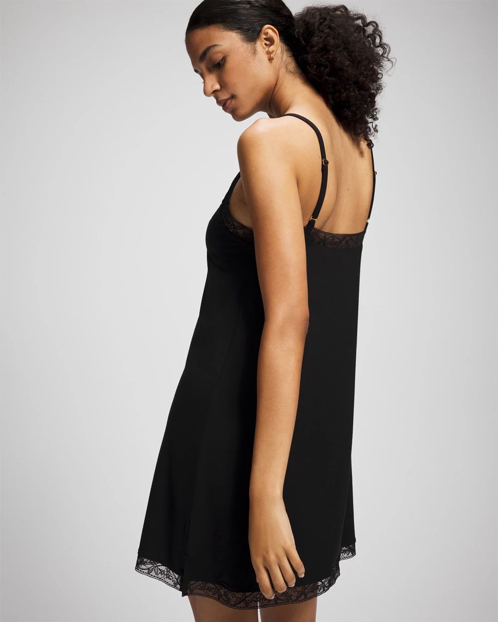 Cool Nights Lace Trim Chemise
