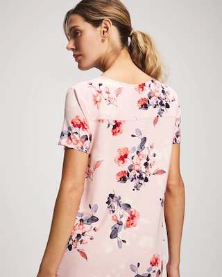 Short Sleeve Scoop Neck Sleepshirt click to view larger image.