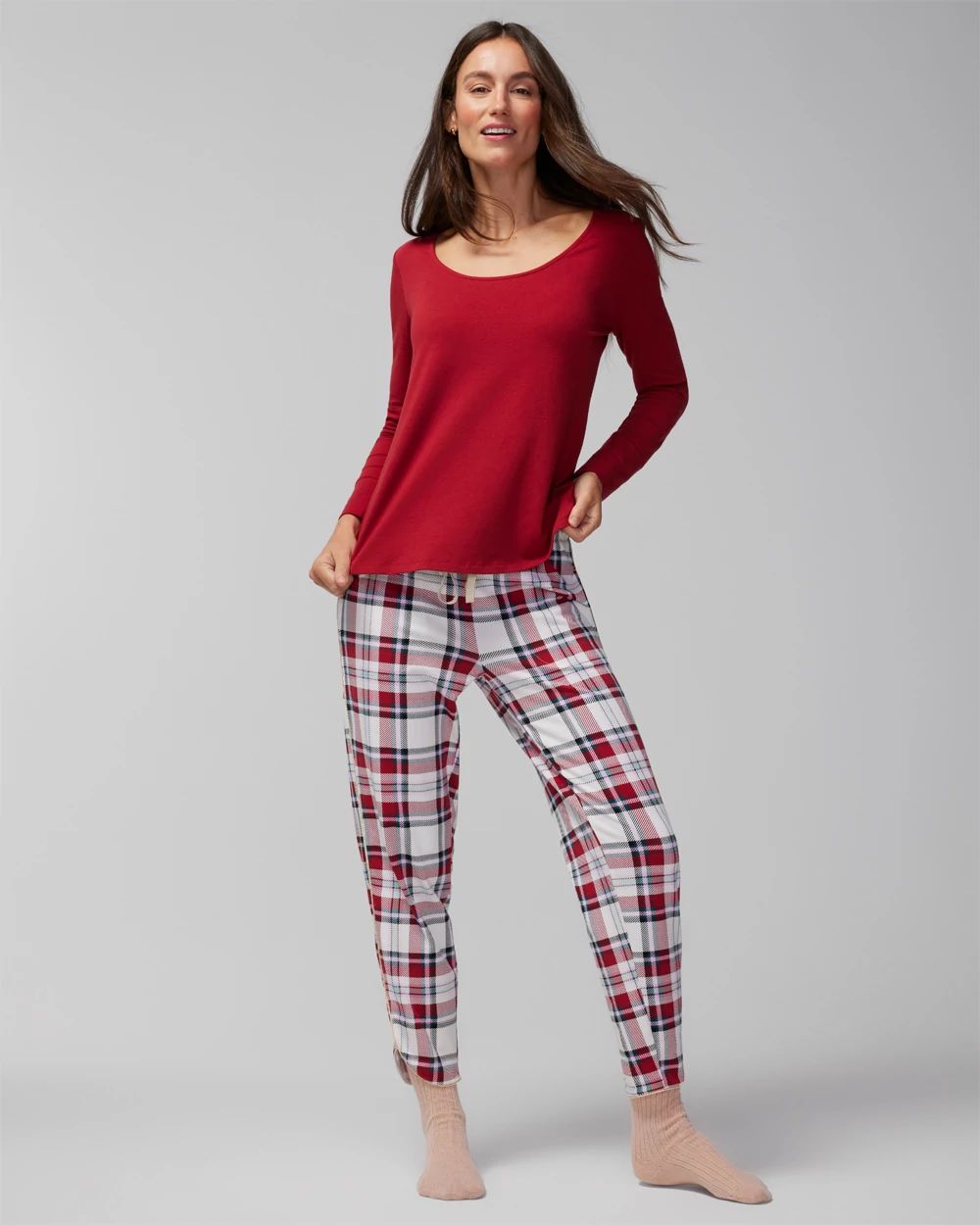Long-Sleeve Pajama Top