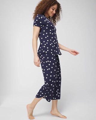 Cropped Pajama Pants click to view larger image.