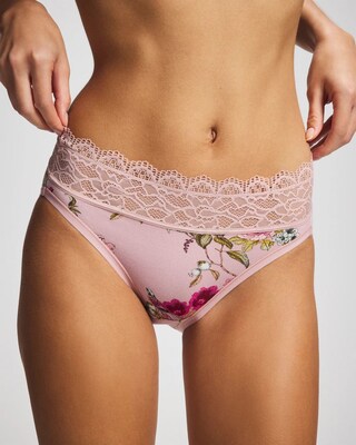 High-Leg Panty with Enchanting Lace