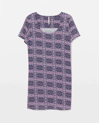 Short Sleeve Scoop Neck Sleepshirt click to view larger image.