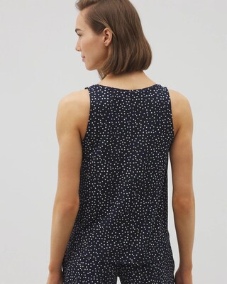 Printed V-Neck Pajama Tank click to view larger image.