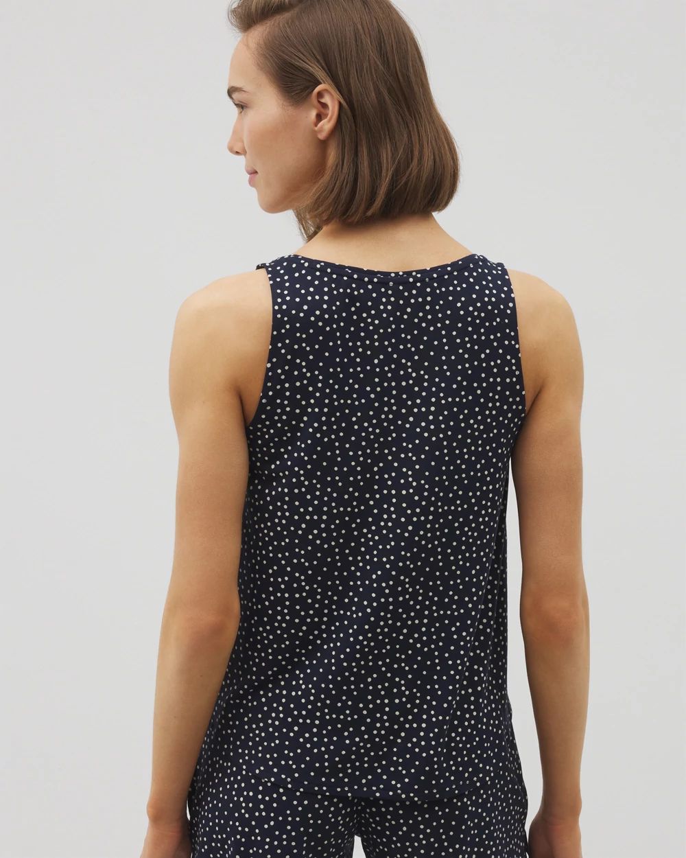 Cool Nights Printed V-Neck Pajama Tank