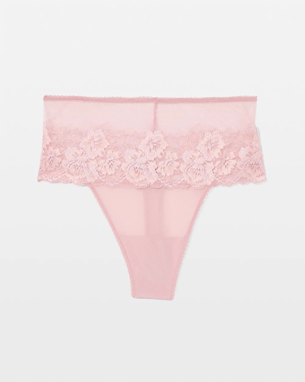 Romantic Lace High-Waist Thong Panty