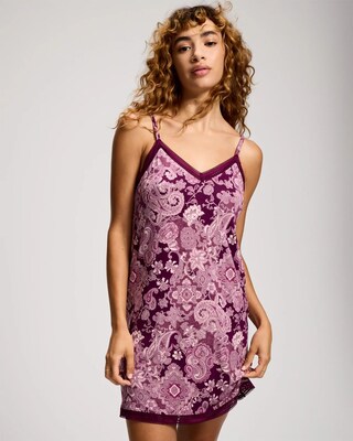 Cool Nights Lace Trim Soft Support Chemise