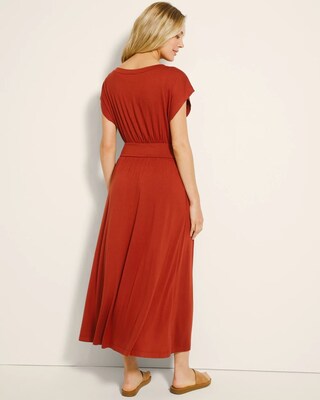 Classic Ballet Neck Midi Bra Dress