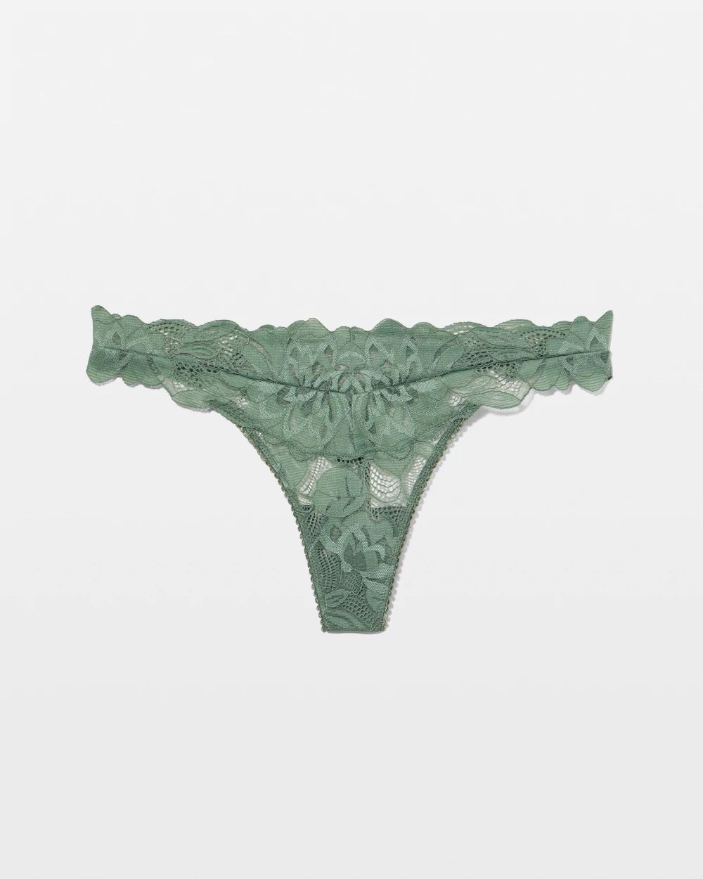 Bold Floral Lace Thong
