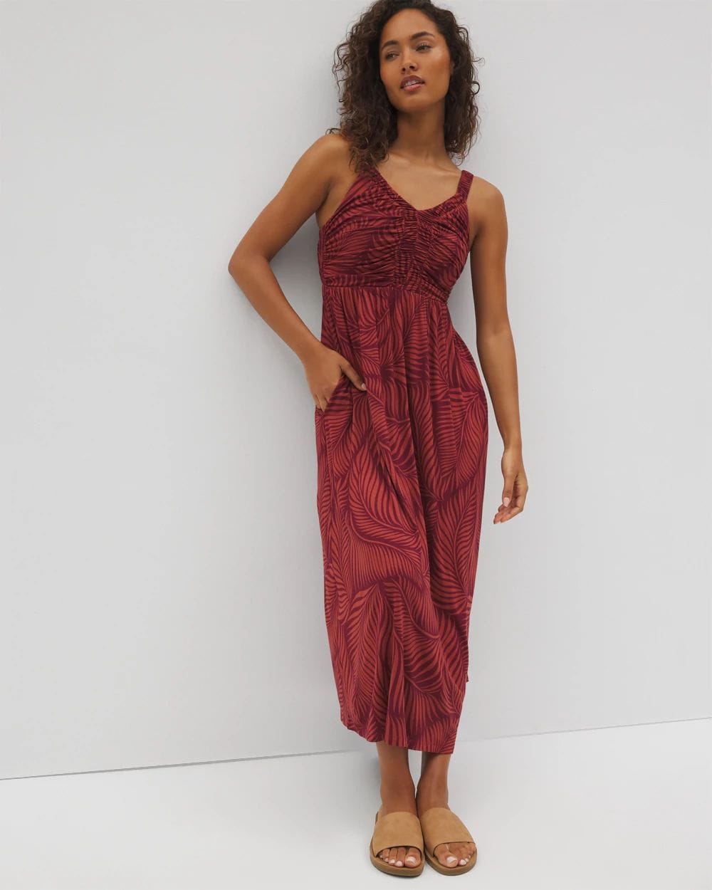 Soft Jersey Cabana Midi Bra Dress