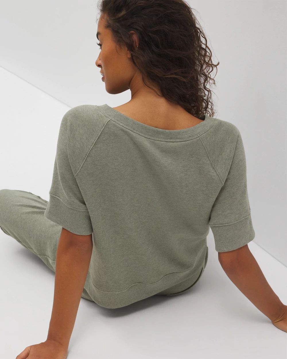 Cotton Terry Dolman Top