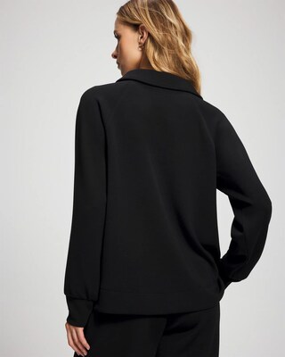 Modern Modal Collared Long Sleeve Top click to view larger image.