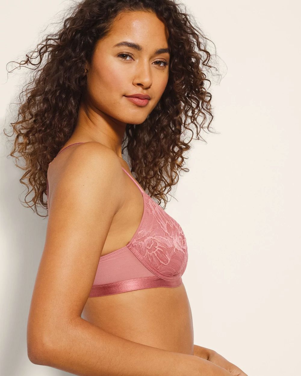 Lightly Lined Perfect Coverage Bra with Lace