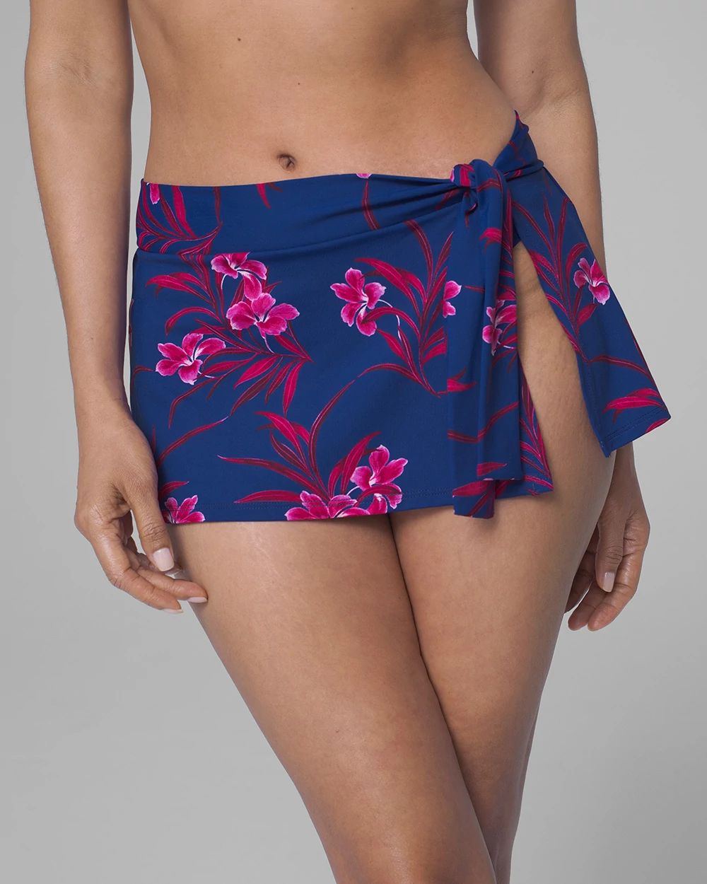 Oasis Blossoms Skirted Hipster Bikini Swim Bottom